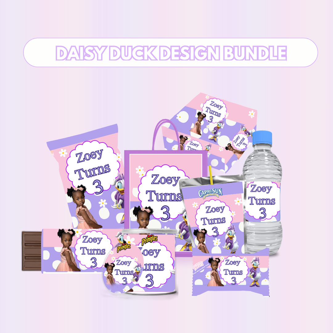Daisy Duck Party Favor Design Bundle