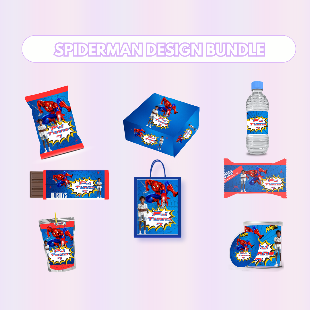 Spider Party Favor Design Bundle