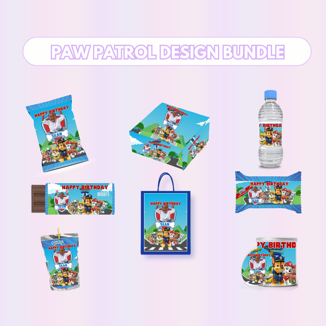 Paw-ty Patrol Party Favor Design Bundle