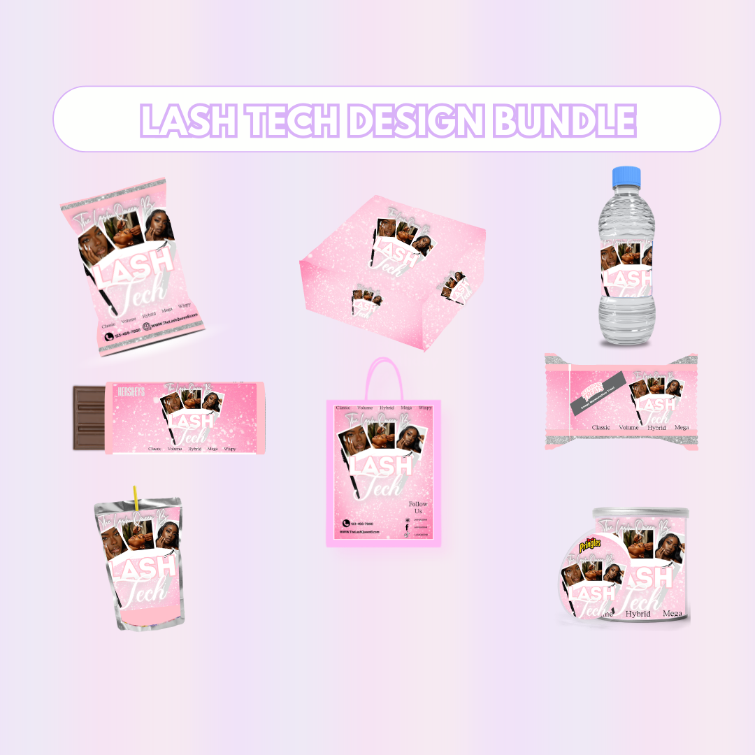 Lash Tech Party Favor Design Bundle