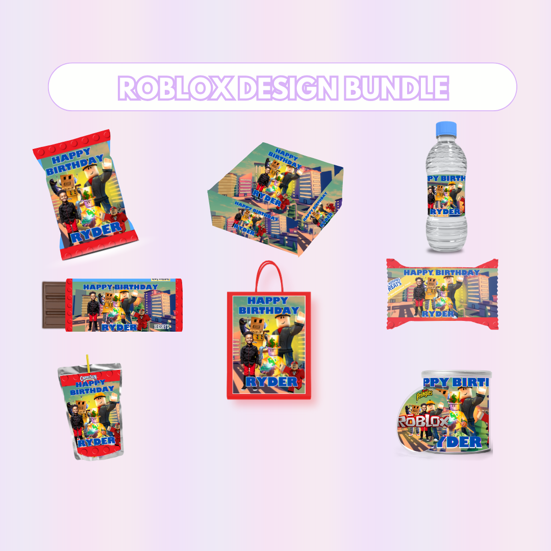 Roblox Party Favor Design Bundle