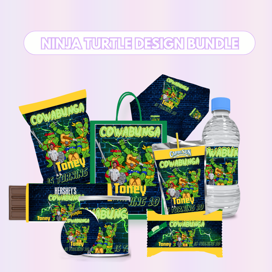 Turtle Party Favor Design Bundle