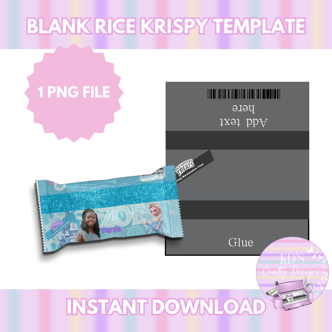 Blank Rice Krispy Treat Canva Design & Template