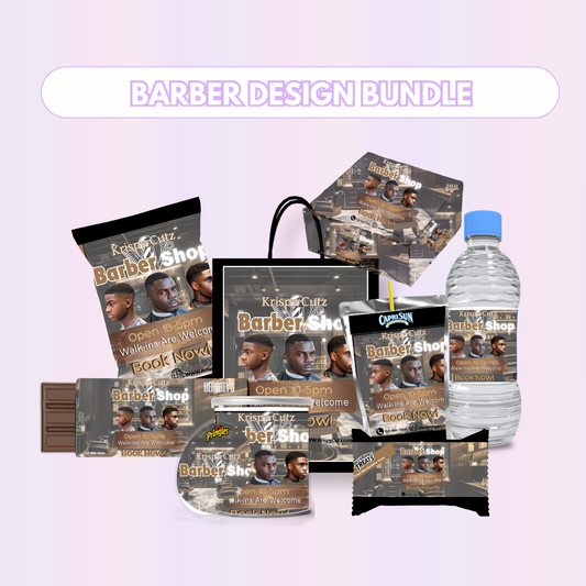 Barber Party Favor Design Bundle