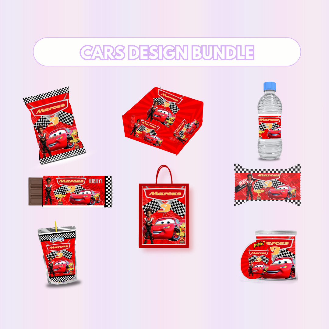 Cars Party Favor Design Bundle