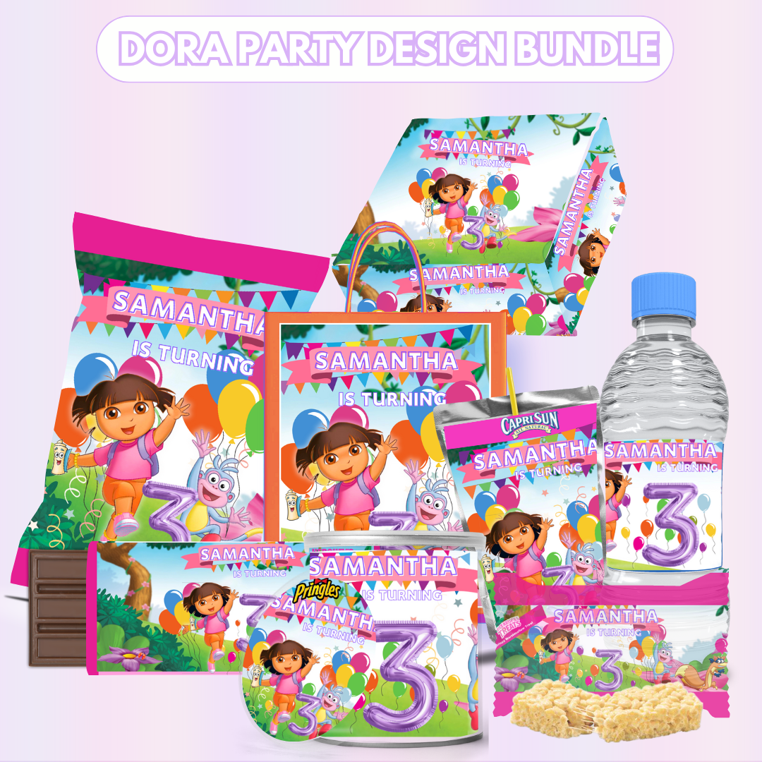 Dora Party Favor Design Bundle