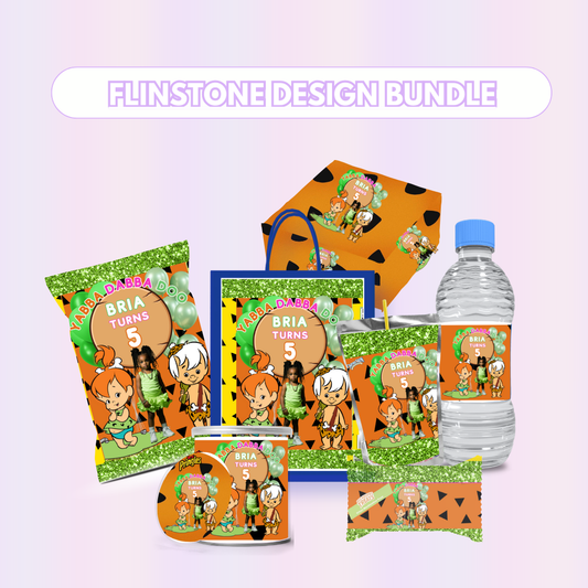 Flinstone Party Favor Design Bundle