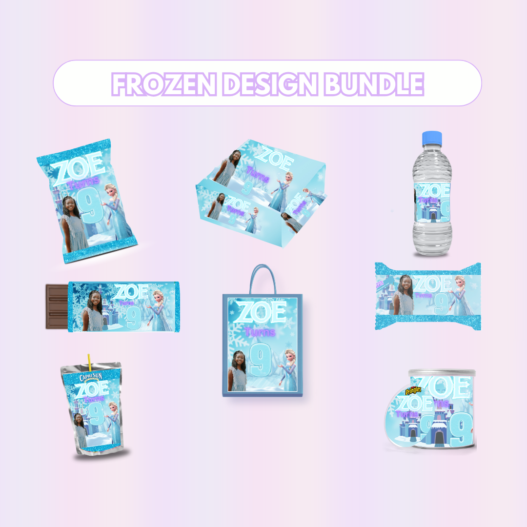 Frozen Party Favor Design Bundle