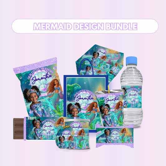 Mermaid Party Favor Design Bundle