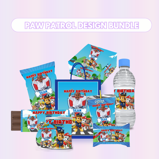 Paw Patrol Party Favor Design Bundle