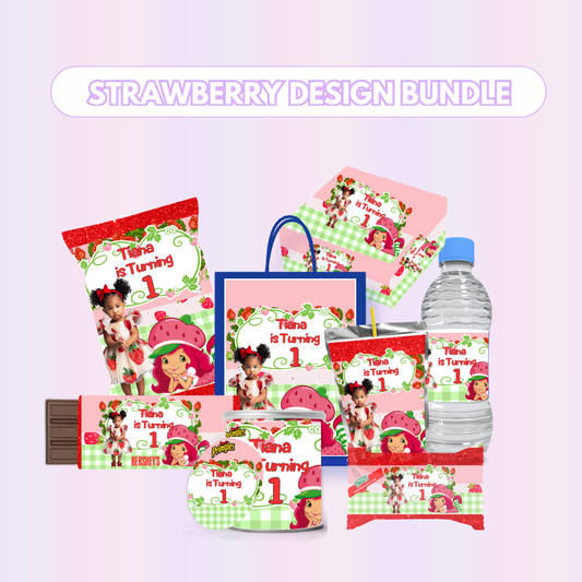 Strawberry Shortcake Party Favors Design Bundle