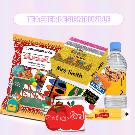 Teacher Party Favor Design Bundle