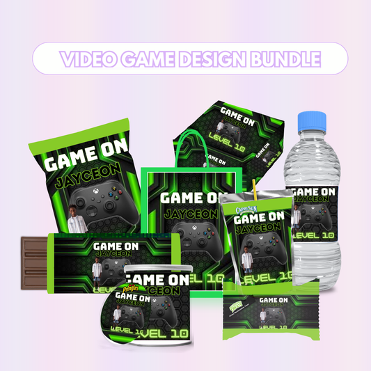 Video Game Party Favor Design Bundle