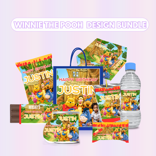 Winnie the Pooh Party Favor Design Bundle